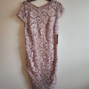 Embroidered cocktail dress